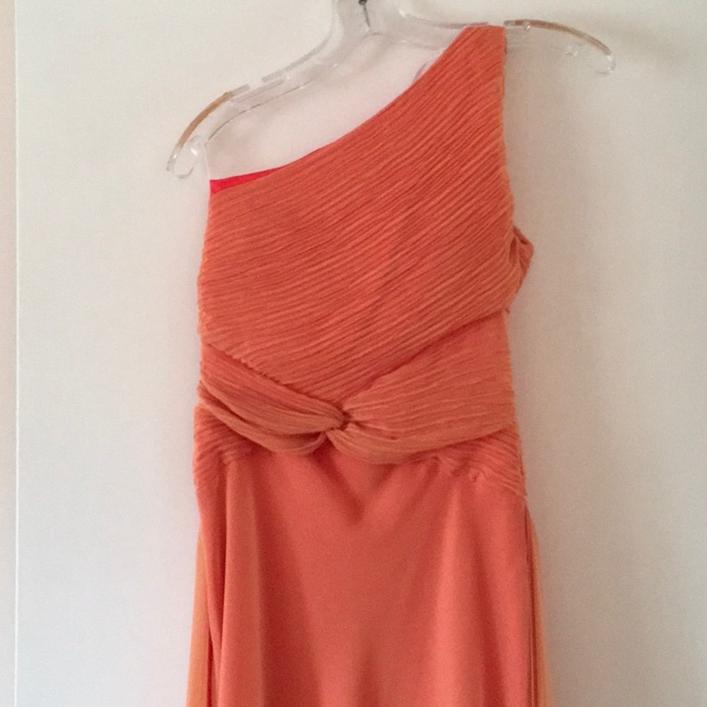 Niki by Niki Livas peach evening gown